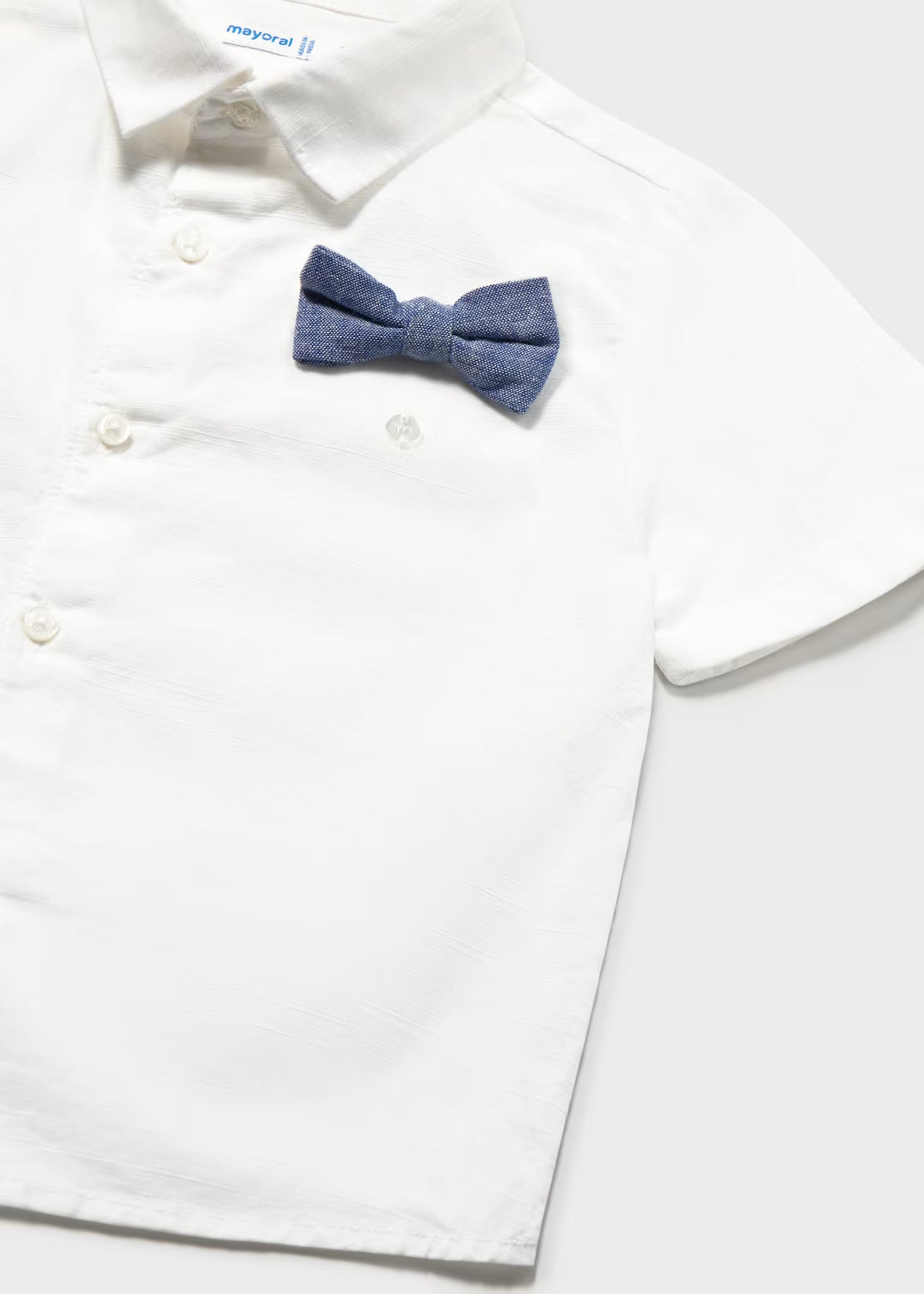 Conjunto bermuda y camisa con corbatin bebé