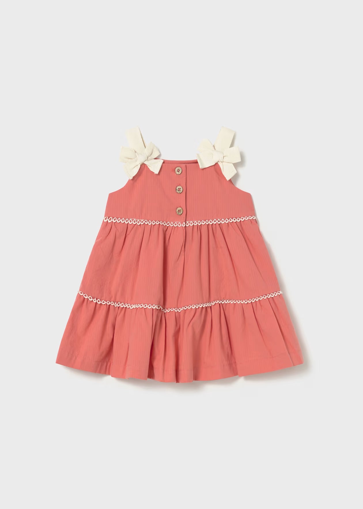 vestido de rizo con moños
